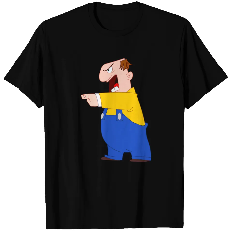 Angry Man - T-Shirt Angry pour hommes en noir — T-shirts pour hommes