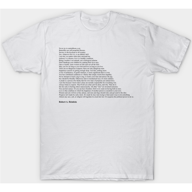 T-shirt pour hommes Citations de Robert A. Heinlein — T-shirts pour hommes