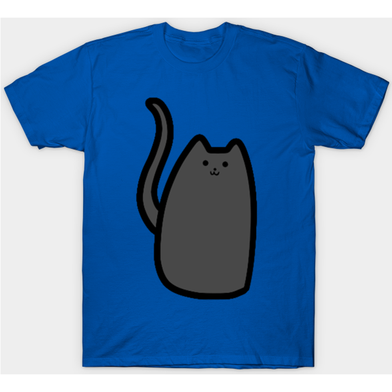 T-shirt pour hommes Chat gris foncé