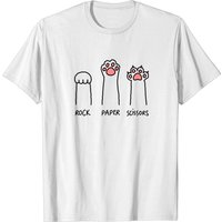T-shirt pour hommes Rock Paper Scissors - Chat