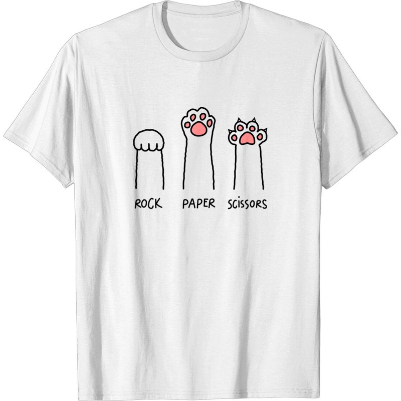 T-shirt pour hommes Rock Paper Scissors - Chat — T-shirts pour hommes