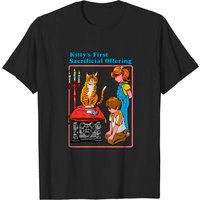 T-shirt pour hommes Kitty's First Offering - Chat noir