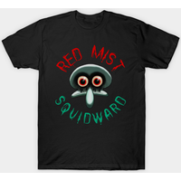 T-shirt Red Mist Squidward Effrayant pour Hommes