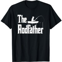 The Rodfather Funny Fishing Dad T-Shirt for Men