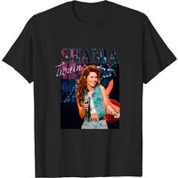 T-shirt pour hommes Shania Twain en noir — T-shirts pour hommes