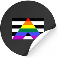 LGBTQ Ally Stickers - Square Style Design — Stickers & Decals