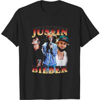 T-Shirt Noir pour Hommes Justin Bieber