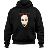 Hoodie Marilyn Manson Red Lips Rock Heavy Metal