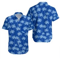 Royal Palm Tree Button Down Hawaiian Shirt