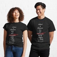T-shirt Let The Flames Begin Lyrics pour hommes