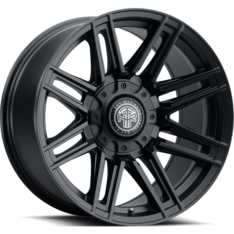 Thret Offroad Dropzone Satin Black Wheels - 20x10 - 5x127 -21 Offset — Wheels & Rims