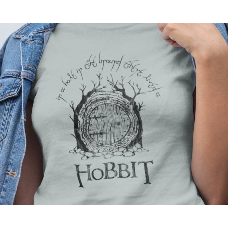T-Shirt LotR The Hobbit pour Homme - Dans un Trou Dans le Sol — T-shirts pour hommes