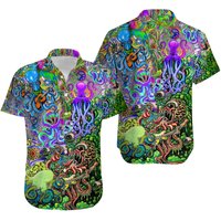 Chemise hawaïenne Octopus Trippy pour hommes — Chemises décontractées pour hommes