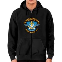 Hoodie zippé de nageur de sauvetage de la Marine — Sweats à capuche pour hommes