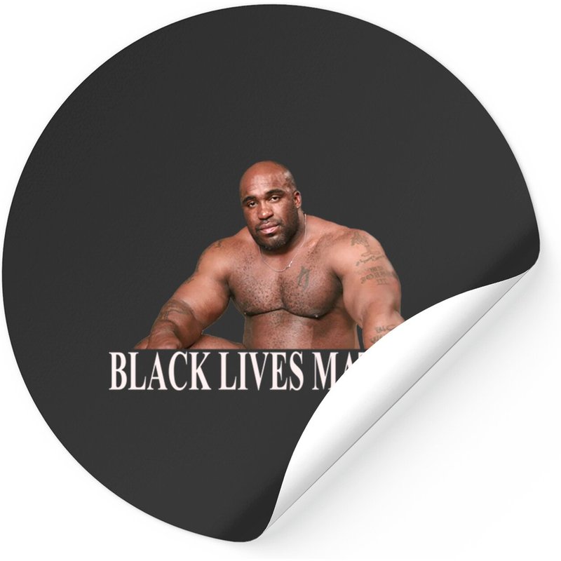 Black Lives Matter - Barry Wood Large Black Man Stickers — Stickers & Decals