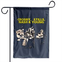 C S N Y - Crosby Stills Nash And Young Garden Flags