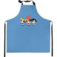 Powerpuff Girls 90s Cartoon Superhero Characters Kitchen Aprons — Kitchen Aprons