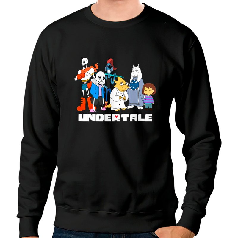Sweatshirt Unisexe Undertale T en Mélange Épais — Sweats à capuche pour hommes