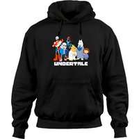 Hoodies Unisex Noirs Undertale — Sweats à capuche pour hommes