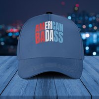 Casquette Kid Rock American Badass Rouge, Blanc & Bleu