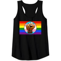 LGBT Gay Trans Pride BLM Fist Flag Premium Tank Tops for Men