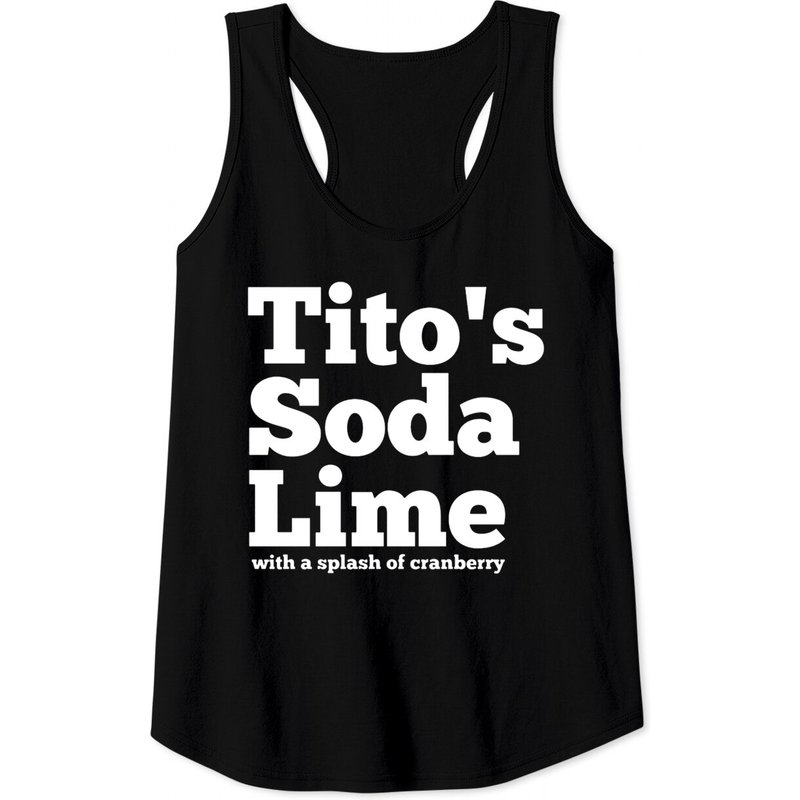 Tito's Soda Lime White Tank Tops for Men