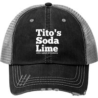 Chapeau Trucker Blanc Tito's Soda Lime
