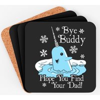 Elf Movie Bye Buddy Coasters with Cork Bottom — Coasters & Placemats