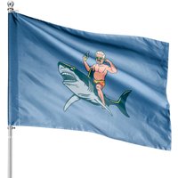Flavor Shark Guy Fieri House Flags - Double-Sided Print