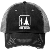 I Pee Outside - Casquette Trucker Imprimée pour Activités Extérieures