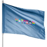 LGBTQ Veteran Rainbow Gay Pride Transgender House Flag — Decorative Flags