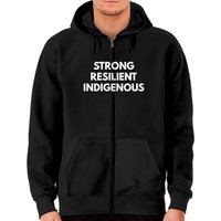 Hoodie Zippé Autochtone Résilient et Fort pour Unisexe — Sweats à capuche pour hommes