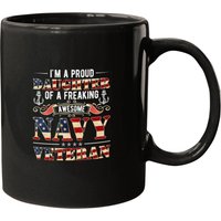 I'm A Proud Daughter Of A Navy Veteran Ceramic Mug — Mugs & Tumblers