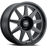Thret Offroad Flood Satin Black Milled Wheels - 17x9 - 5x127 — Wheels & Rims