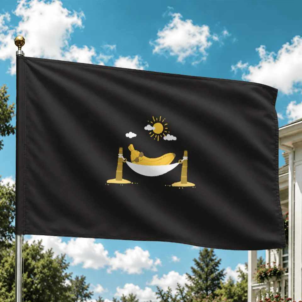 Drapeaux de Maison Kawaii Banana Hammock Swing — Drapeaux décoratifs