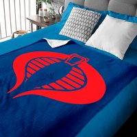 Couverture pour bébé Cobra Gi Joe en bleu royal