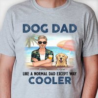 T-shirt personnalisé Dog Dad Like A Normal Dad pour homme — T-shirts pour hommes