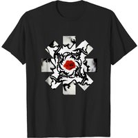 T-shirt Red Rose On Center pour hommes — T-shirts pour hommes