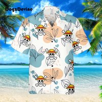 Chemise hawaïenne Luffy — Chemises décontractées pour hommes