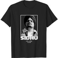 T-shirt noir pour hommes Sidhu Moose Wala — T-shirts pour hommes