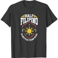 T-shirt Pinoy Half Filipino pour hommes en noir — T-shirts pour hommes