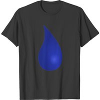 Blue Blue Waterdrop T-shirt for Men in Black — Mens T Shirts