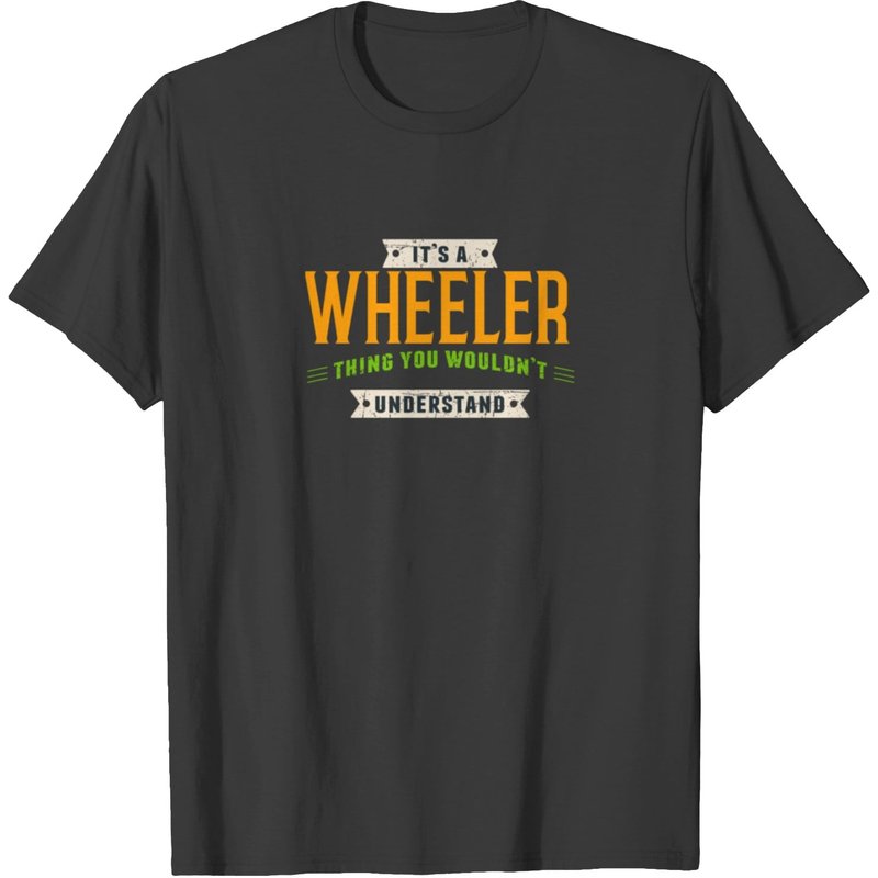 T-shirt de fierté du nom de famille Wheeler pour hommes