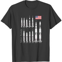 Saturn Rockets Men's T-shirt in Black — Mens T Shirts