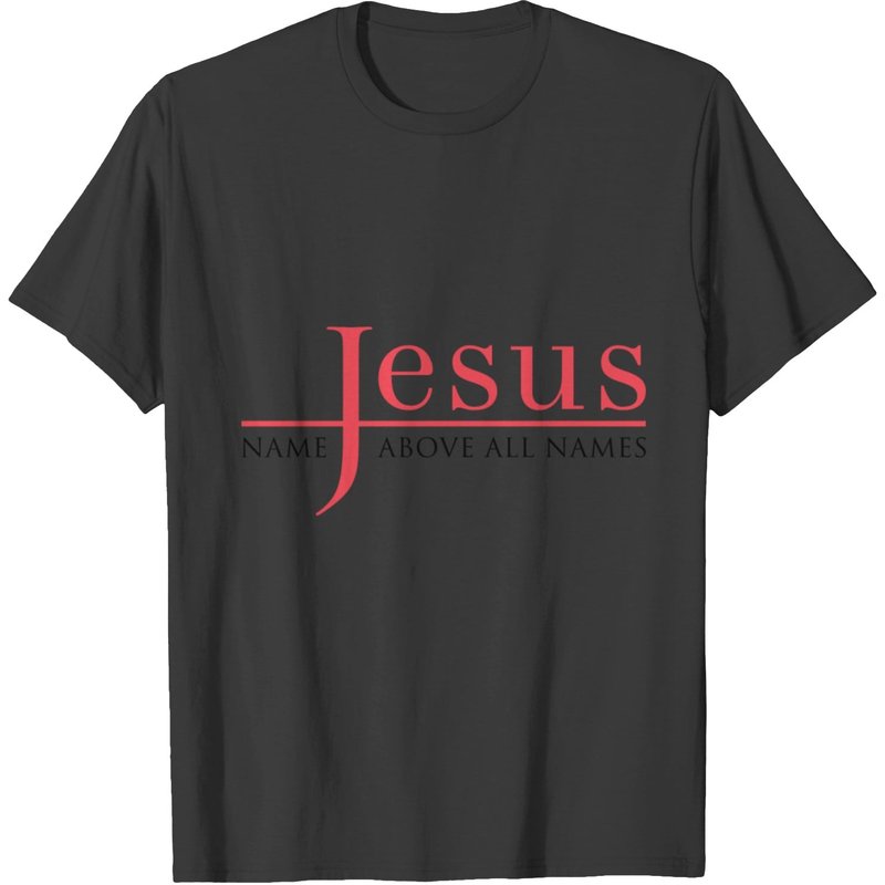 T-shirt Citation Biblique Chrétienne Jésus Nom Au-dessus de Tous les Noms