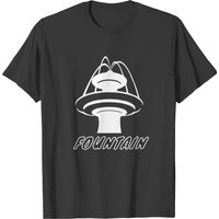 T-shirt Fountain pour hommes en noir