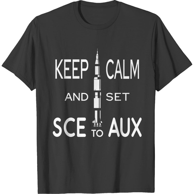 T-shirt Saturn pour hommes - Keep Calm et Set SCE to AUX
