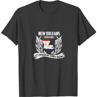 T-shirt New Orleans Louisiane Où Mon Histoire Commence pour Hommes — T-shirts pour hommes