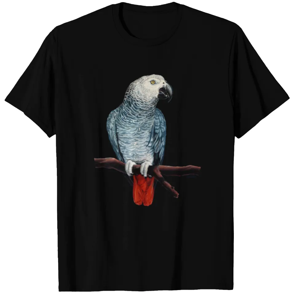 African Grey Parrot T-shirt for Men — Mens T Shirts