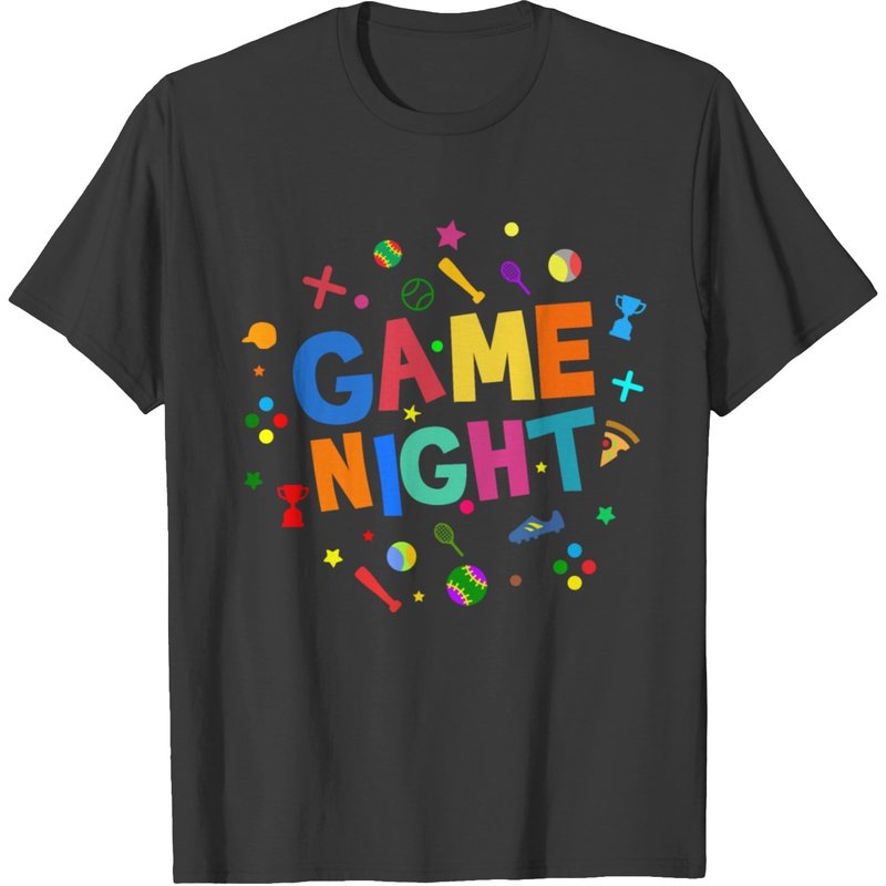 Game Night Men's T-shirt in Black — Mens T Shirts